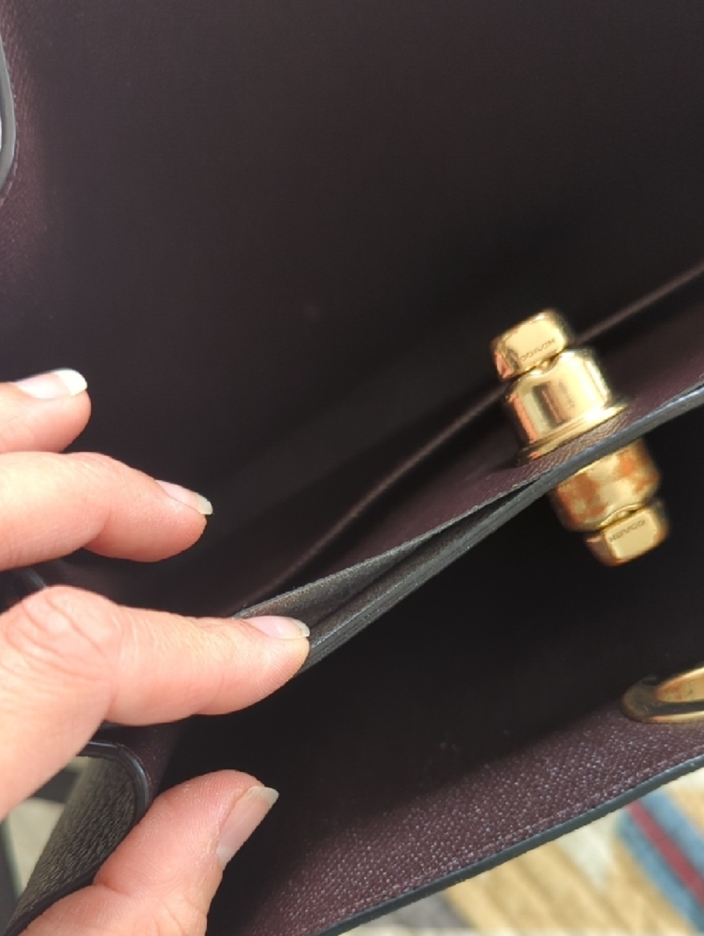 Coach Charlie Black Leather Shoulder Bag with Gold Hardware - Picture 8 of 11